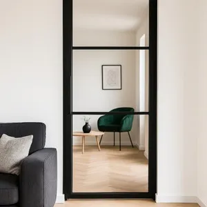 Stalen scharnierdeur 3 Vlaks + Kozijn