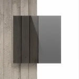 Stalen scharnierdeur 6 Vlaks + Kozijn