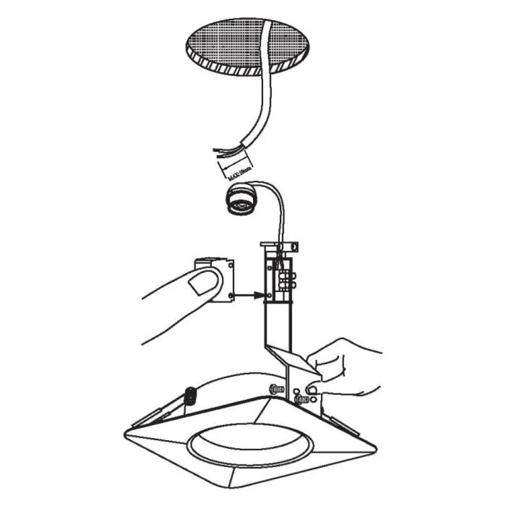 EGLO LED Inbouw set 3-L AREITIO 4-kant Kantelbaar aluminium