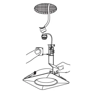 EGLO LED Inbouw set 3-L AREITIO 4-kant Kantelbaar aluminium