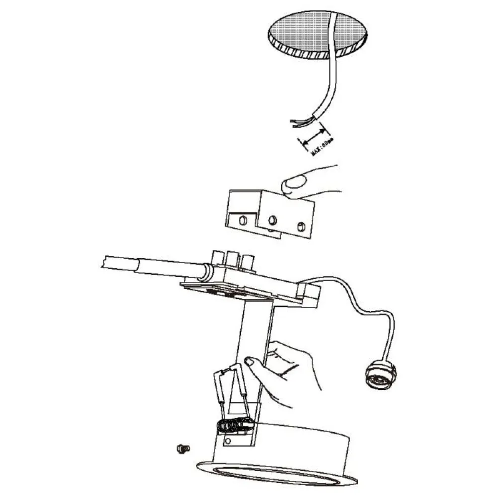EGLO LED Inbouw set 3-L AREITIO rond Kantelbaar aluminium