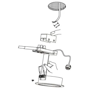EGLO LED Inbouw set 3-L AREITIO rond Kantelbaar aluminium