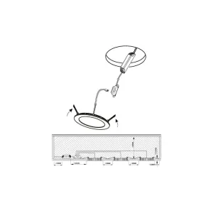 EGLO LED Inbouw set 3-L FUEVA 1 IP44 diam85