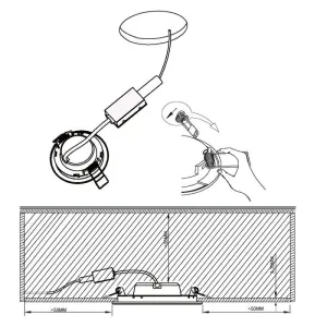 EGLO LED Inbouwspot FUEVA diam 117mm nikkel mat
