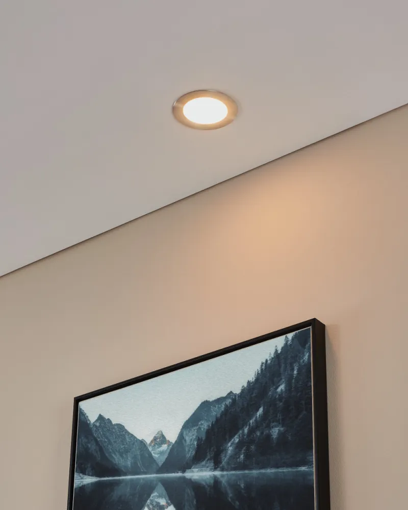 EGLO LED Inbouwspot FUEVA diam 117mm nikkel mat