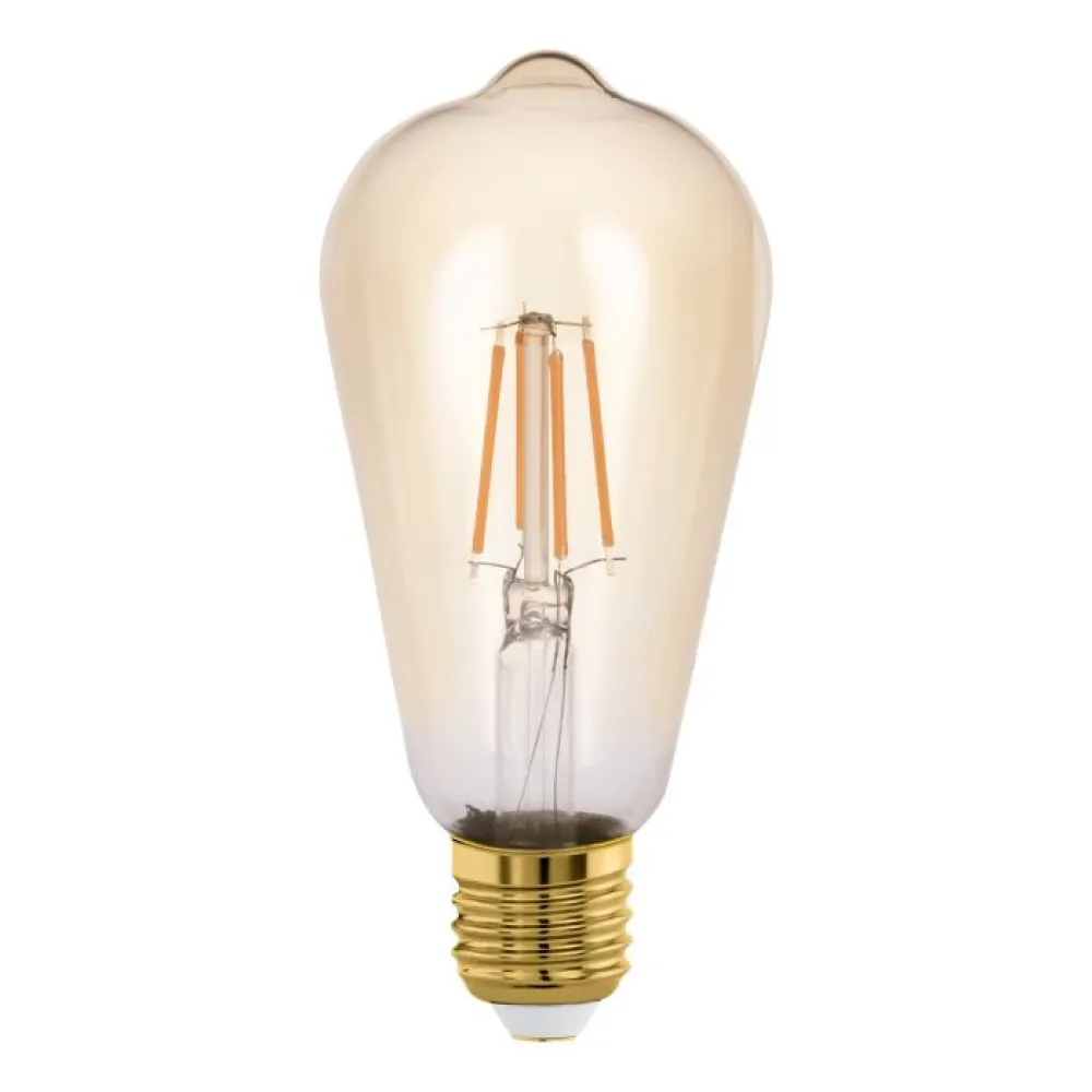 Lichtbron AMBER E27 ST64 270LM 2200K