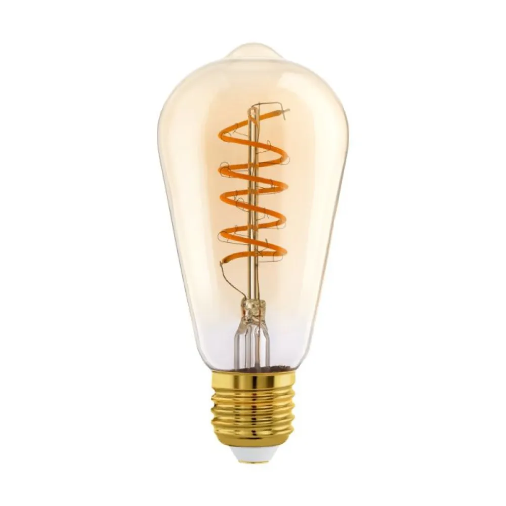 Lichtbron AMBER SPIRAAL E27 ST64 270LM 2200K