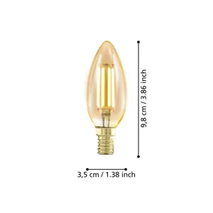 Lichtbron GOLDEN AGE E14 KAARS 300LM 1700K Dimbaar