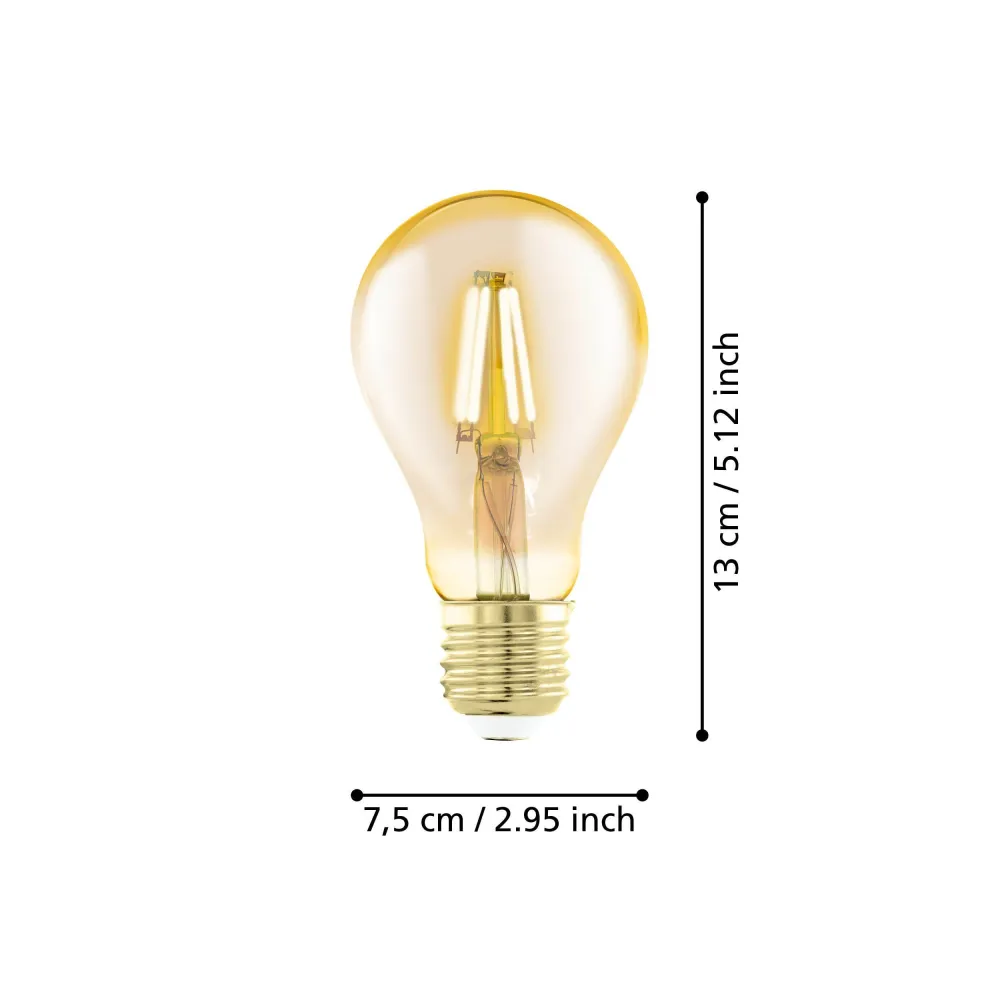 Lichtbron GOLDEN AGE E27 A75 300LM 1700K Dimbaar