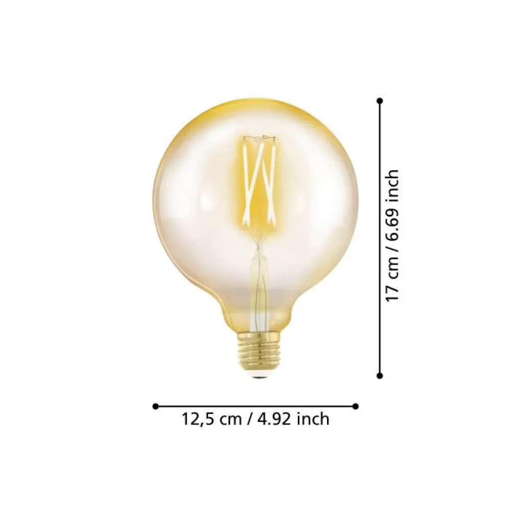 Lichtbron GOLDEN AGE E27 G125 300LM 1700K Dimbaar