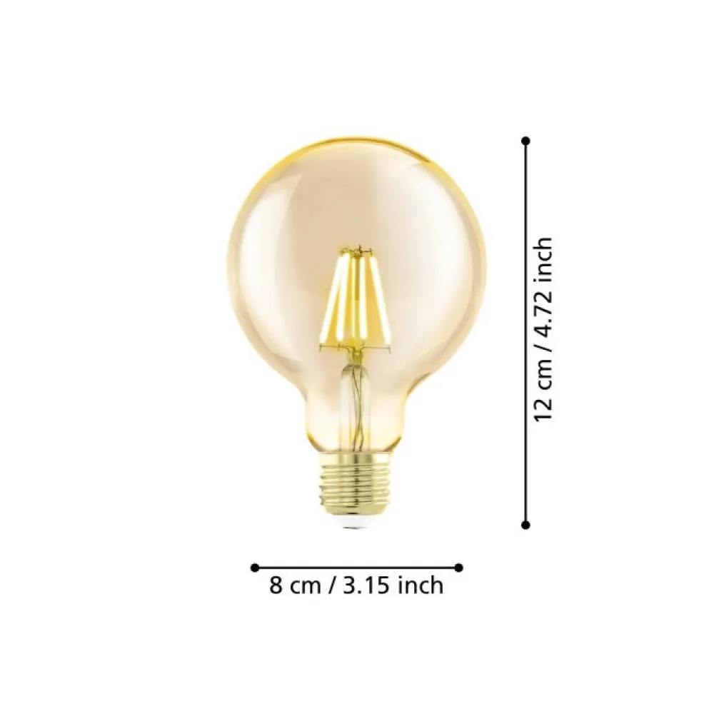 Lichtbron GOLDEN AGE E27 G80 300LM 1700K Dimbaar