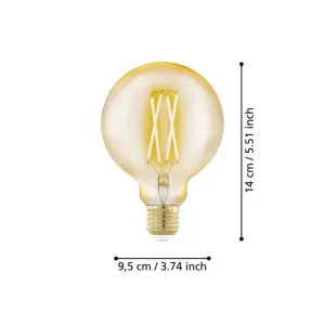 Lichtbron GOLDEN AGE E27 G95 300LM 1700K Dimbaar