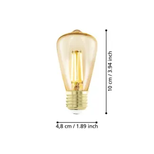 Lichtbron GOLDEN AGE E27 ST48 300LM 1700K Dimbaar