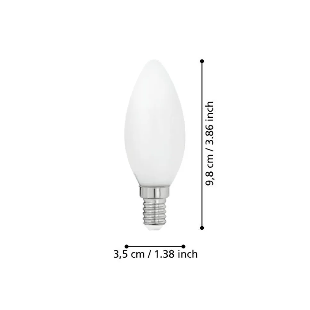 Lichtbron MILKY E14 KAARS 470LM 2700K