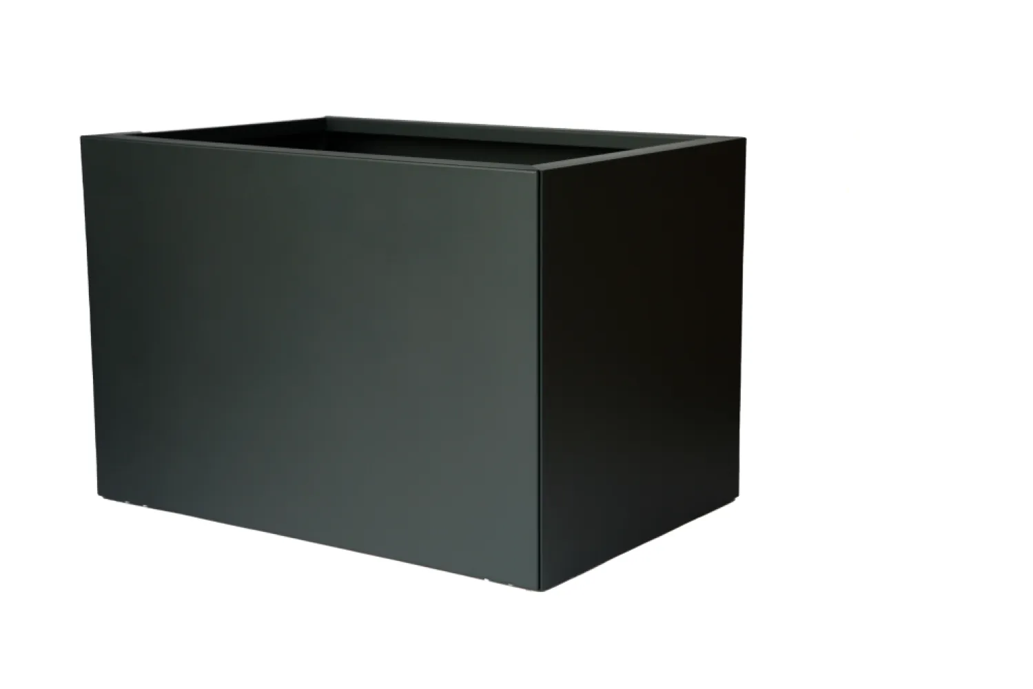 Bloembak vlak - Grafiet Zwart