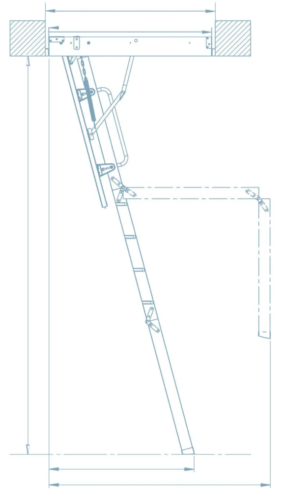 Keylite brandwerende zoldertrap