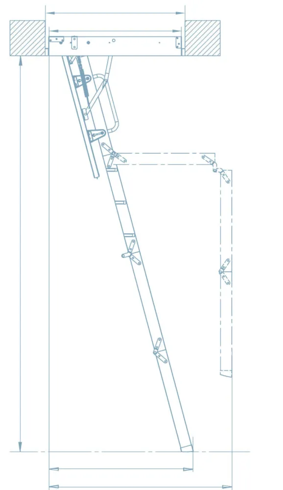 Keylite brandwerende zoldertrap