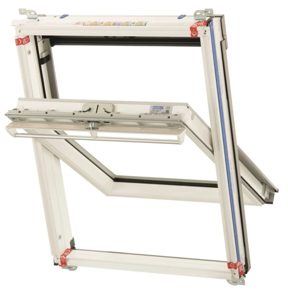 Keylite Dakraam WIT gelakt Veiligheidsglas