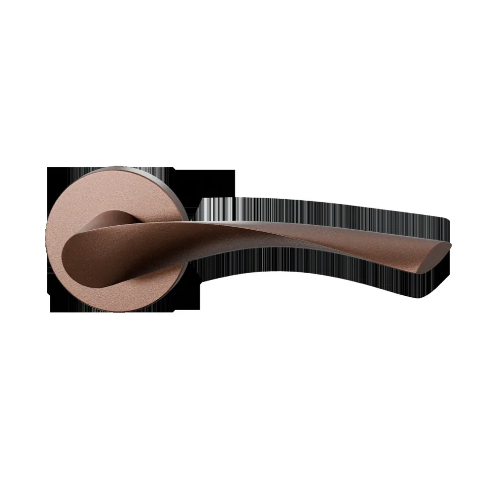 Deurkrukset Kino op rond rozet Ø50mm Bronze blend