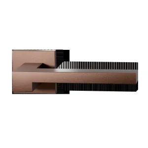 Deurkrukset Raa op vierkant rozet 50x50mm Bronze blend