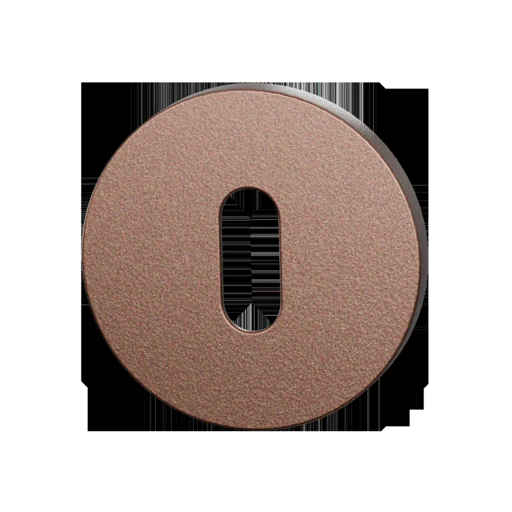 Set sleutelrozetten Entree rond Ø53mm Bronze blend