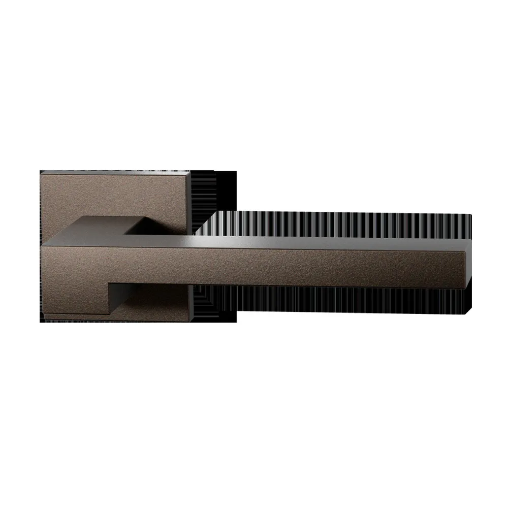 Deurkrukset Raa op vierkant rozet 50x50mm Dark blend