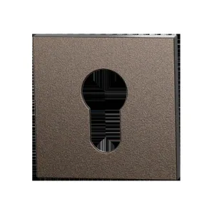 Set cilinderrozetten Entree vierkant 53x53mm Dark blend