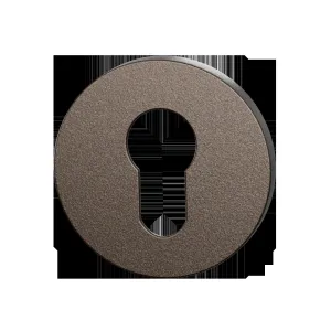 Set cilinderrozetten Entree rond Ø53mm Dark blend