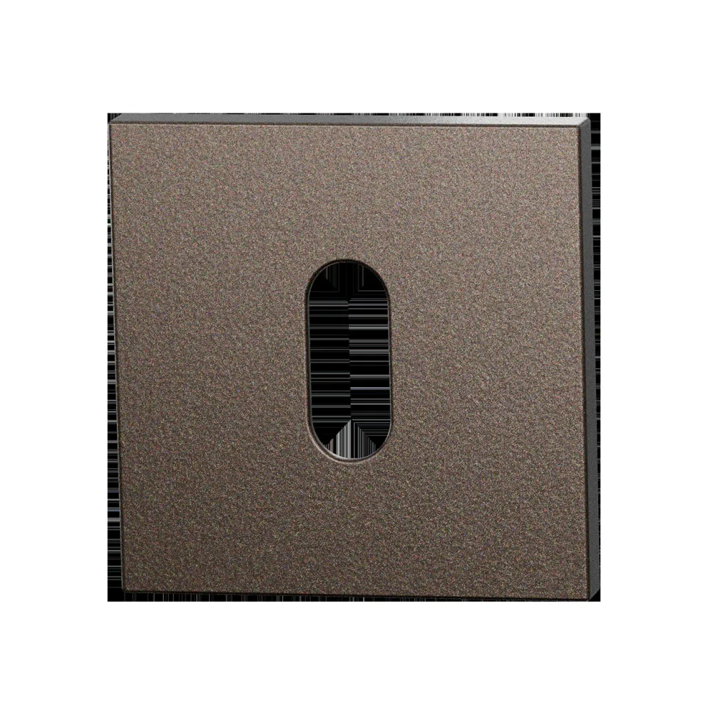 Set sleutelrozetten Entree vierkant 53x53mm Dark blend