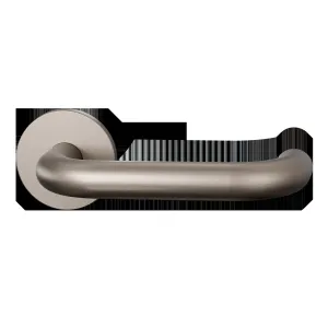 Deurkrukset Entree U-model op rond rozet Ø53mm Mocca blend