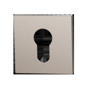 Set cilinderrozetten Entree vierkant 53x53mm Mocca blend