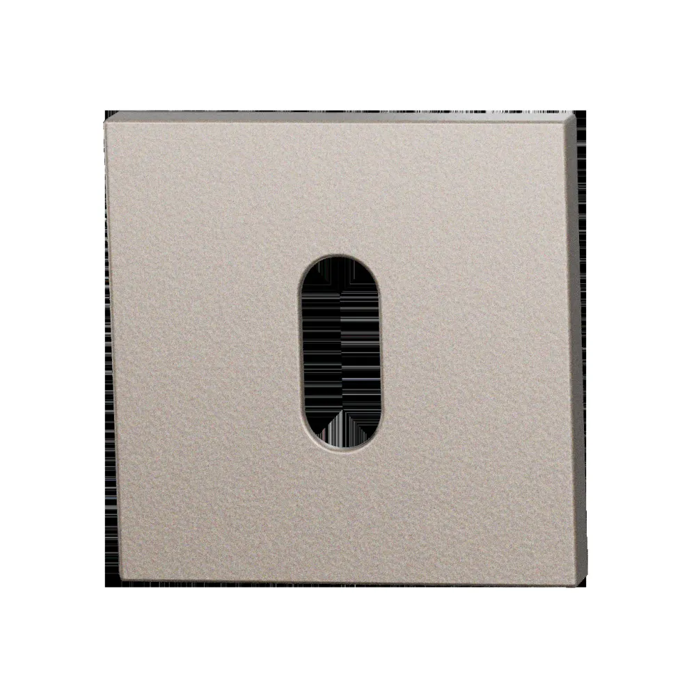 Set sleutelrozetten Entree vierkant 53x53mm Mocca blend