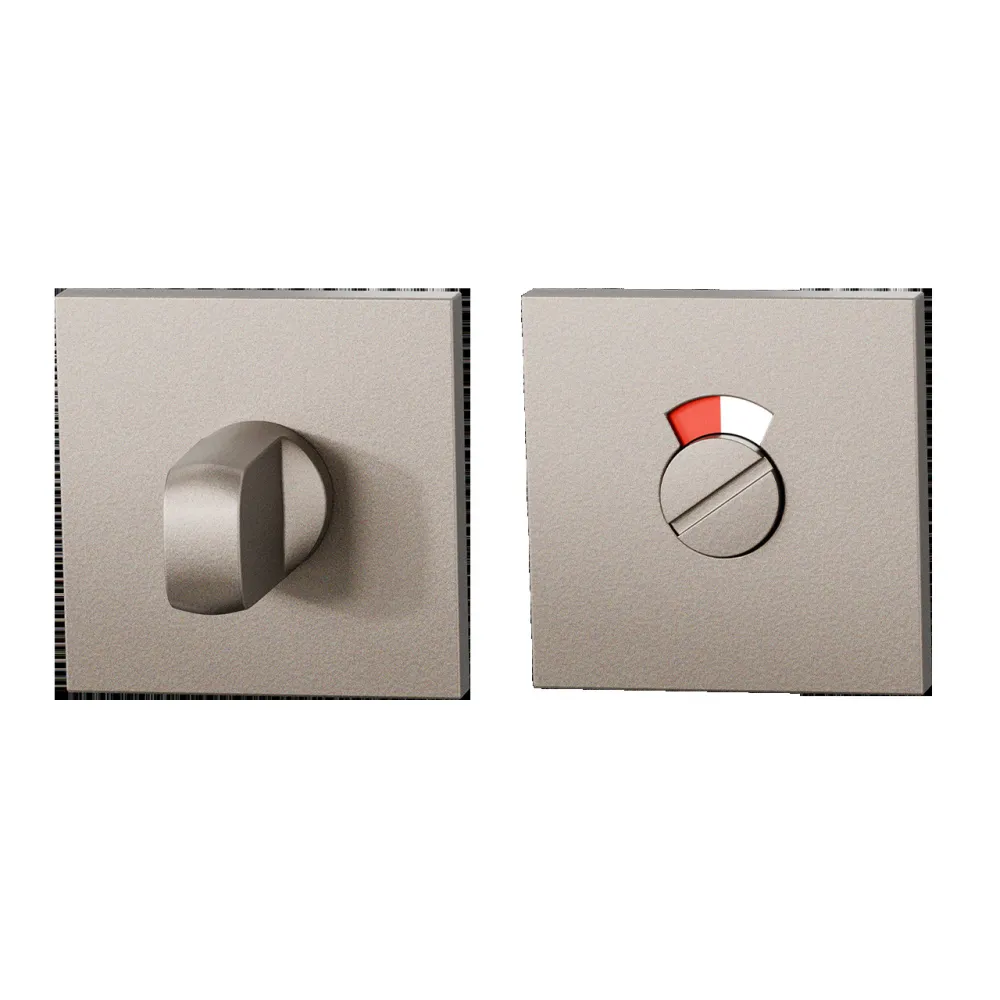 Toiletgarnituur Entree vierkant 53x53mm Mocca blend