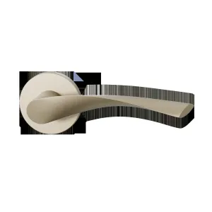 Deurkrukset Kino op rond rozet Ø50mm Champagne blend