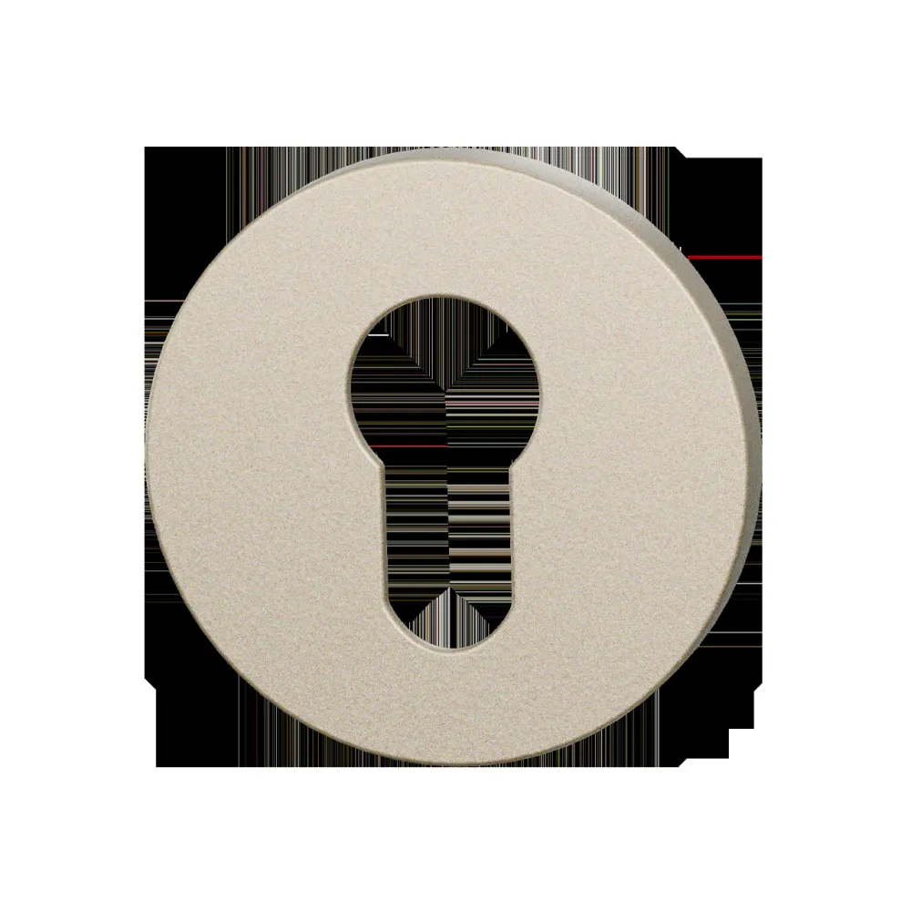 Set cilinderrozetten Entree rond Ø53mm Champagne blend