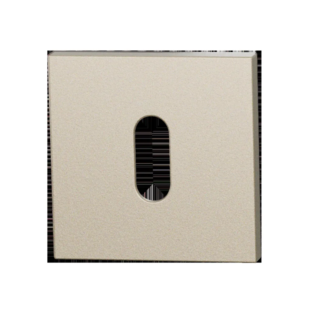 Set sleutelrozetten Entree vierkant 53x53mm Champagne blend