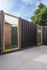 Roermond-scherm Zwart gespoten