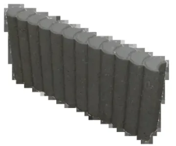 Rondoband 6x25x50 cm Antraciet