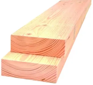 Balken douglas 38x190mm gedroogd en geschaafd