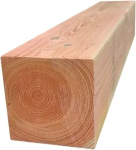 Palen douglas 6,5x6,5 cm Vers, fijngezaagd