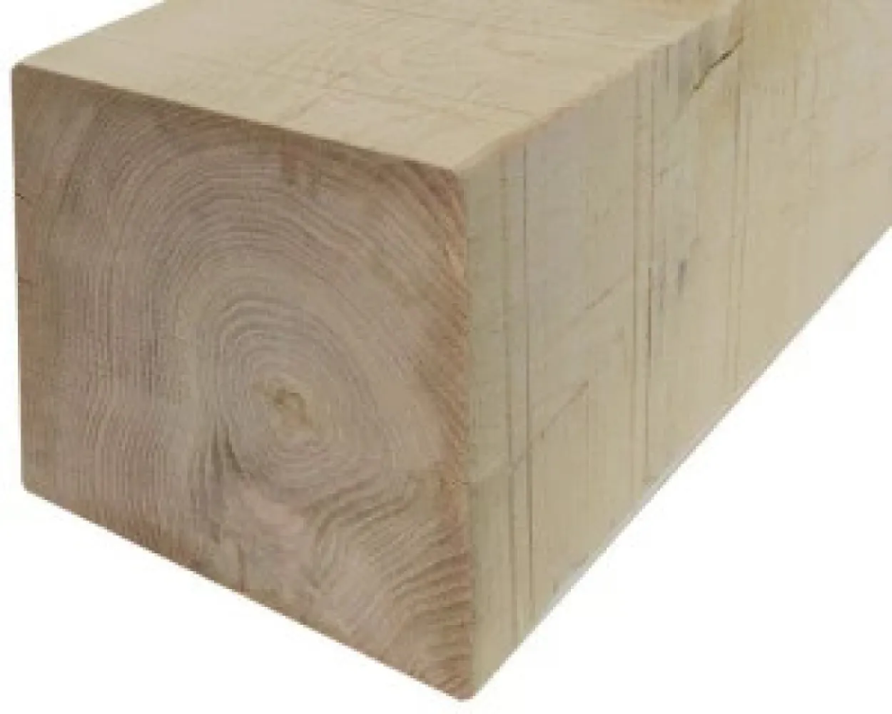 Palen eiken 200x200mm onbehandeld