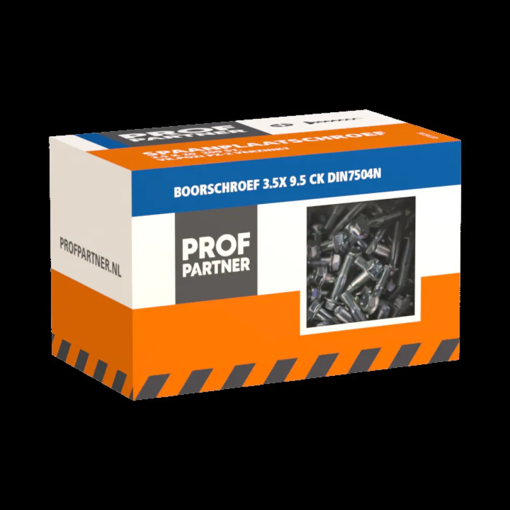 ProfPartner boorschroef 3,5x 13 bolle cilinderkop DIN7504N verzinkt 200 st/ds