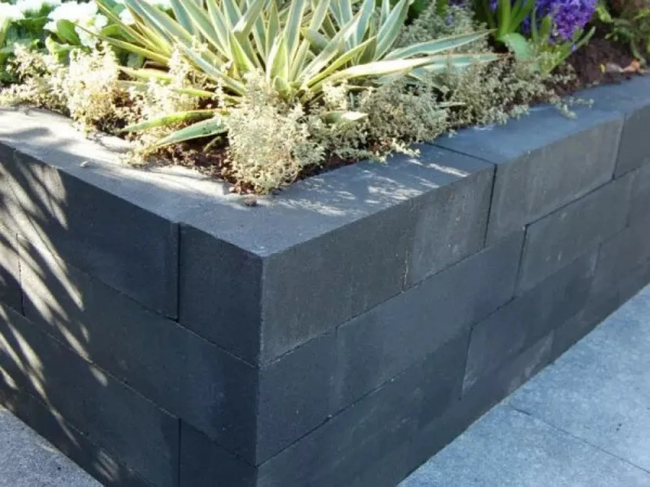 Patioblok strak 60x15x15 Antraciet