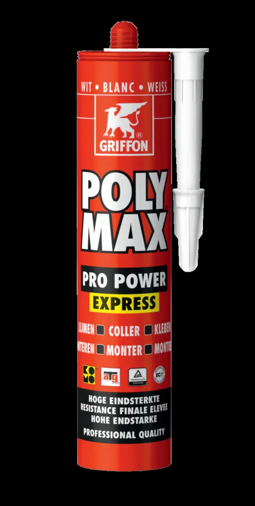 Griffon Poly Max Pro Power Express Wit koker 435 ml