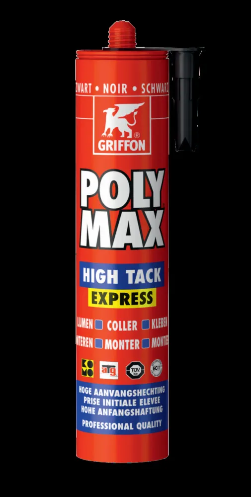 Griffon Poly Max High Tack Express Zwart koker 435 ml