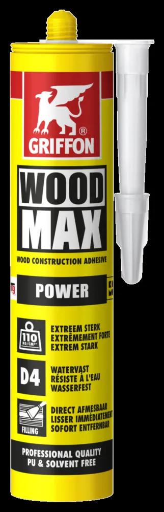 Griffon Houtlijm Wood Max SMP beige D4 koker 380 gr