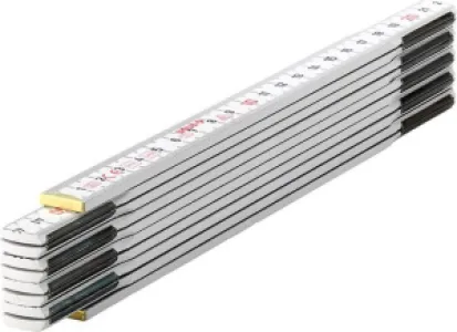 Duimstok SOLA hout wit 2m