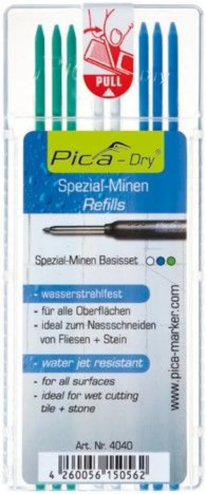 Pica Dry stiftenset waterstraalvast