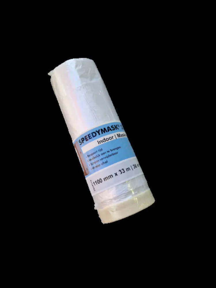 SpeedyMask Indoor Folie (S) transparant 1100 mm rol 33 m1