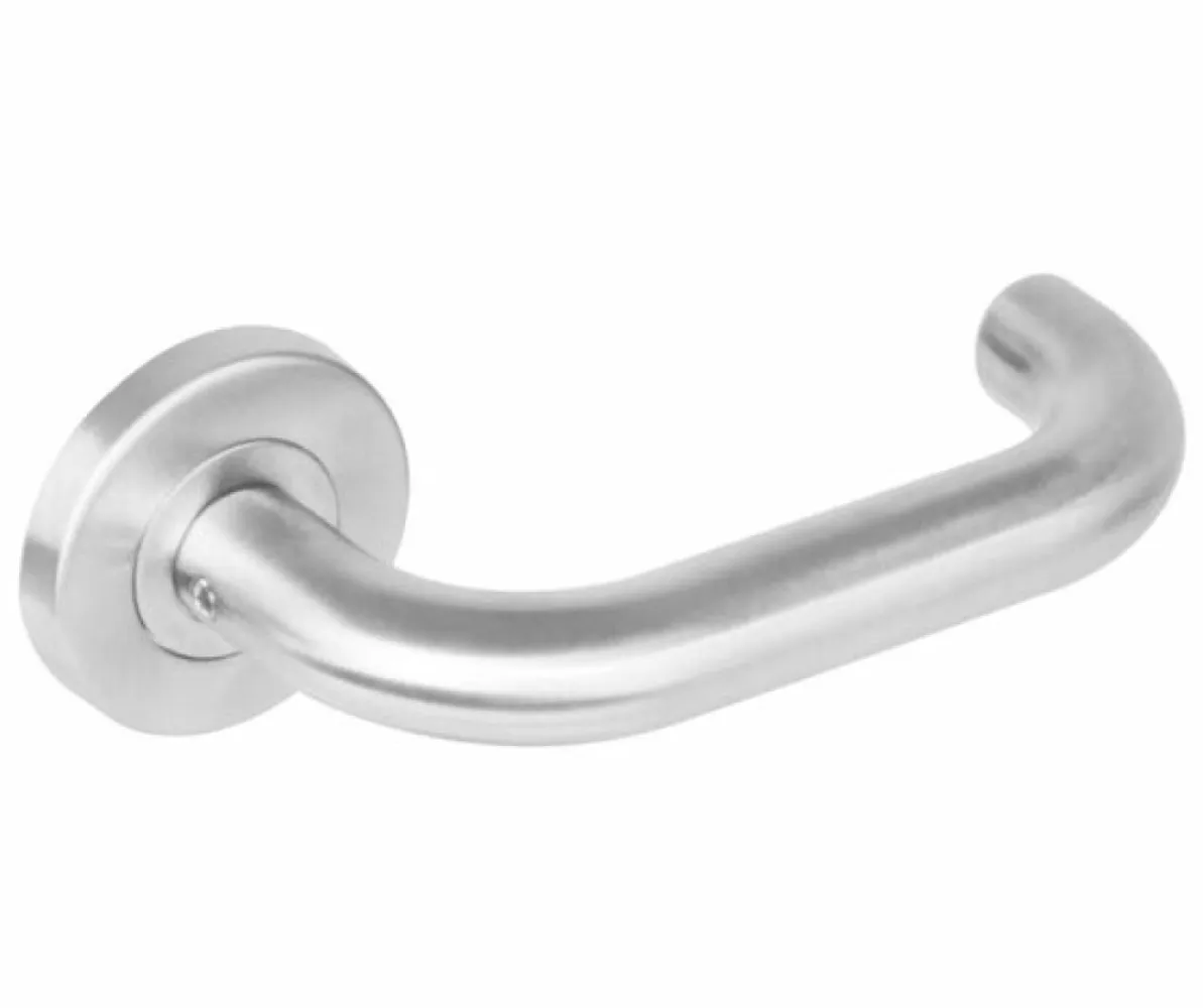 Deurkruk Rond op Geveerde Kunststof Rozet met Nokken Ø55X8MM EN1906/3